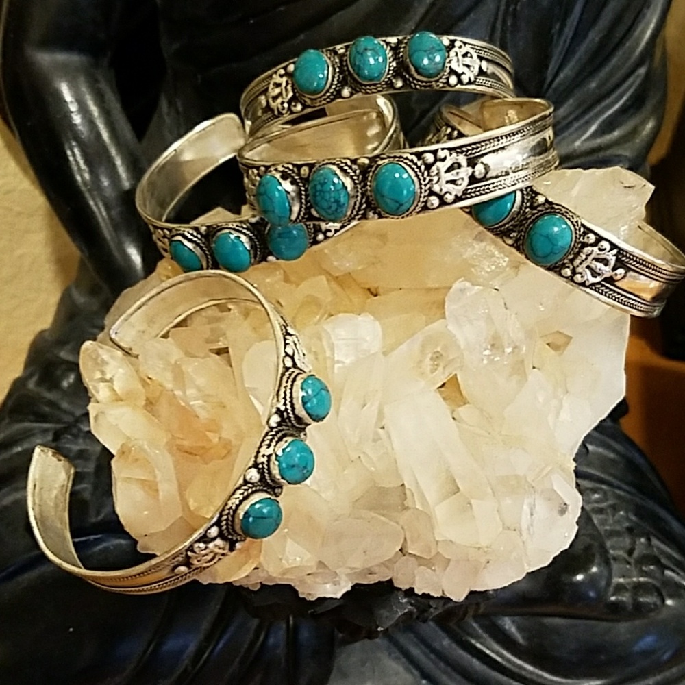 Inlayed Tibetan Cuff